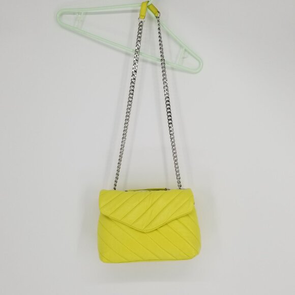 Vince Camuto Lush, Soft Leather Convertible Handbag - Neon Margarita Lemon/Lime - Picture 3 of 9